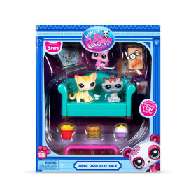 Little Pet Shop herní sada večeře + 3 figurky - TOMI