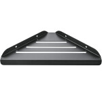 CERANO - Nástěnná koupelnová polička Alto - černá matná - 30x19 CER-479833