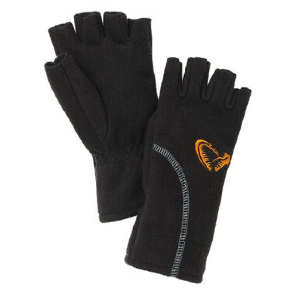 Savage Gear Rukavice Wind Pro Half Finger L Black (76472)