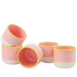 Studio Arhoj Porcelánový hrnek Pink Grapefruit 140 ml, růžová barva, porcelán