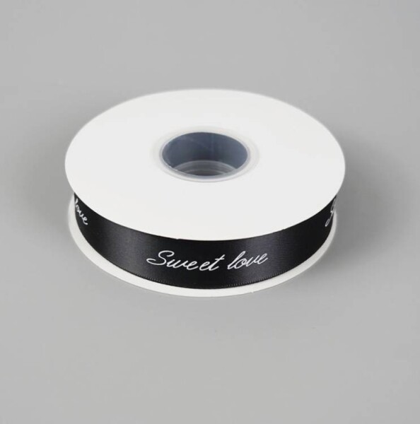 Cake Star Stuha Sweet Love černá (25 mm x 45 m)