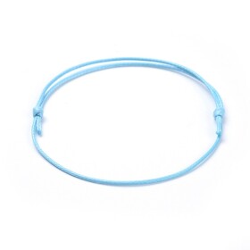 Šňůrkové náramky - různá provedení - ∅ 5 ~ 8 cm - 1 ks Barva: Modrá