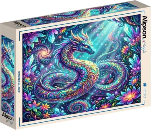 ALIPSON Čtvercové puzzle Dračí výzva