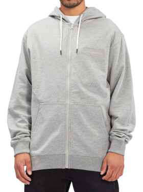 Dc RIOT 2 MEDIUM GREY HEATHER pánská mikina na zip - M