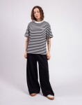 Tričko Carhartt WIP W' S/S Ezra T-Shirt Ezra Stripe, Black/Wax