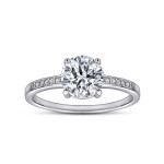 LUNICA Stříbrný zásnubní prsten PAPRSEK Velikost prstenu: 9 (EU: 59-61) 0544_9