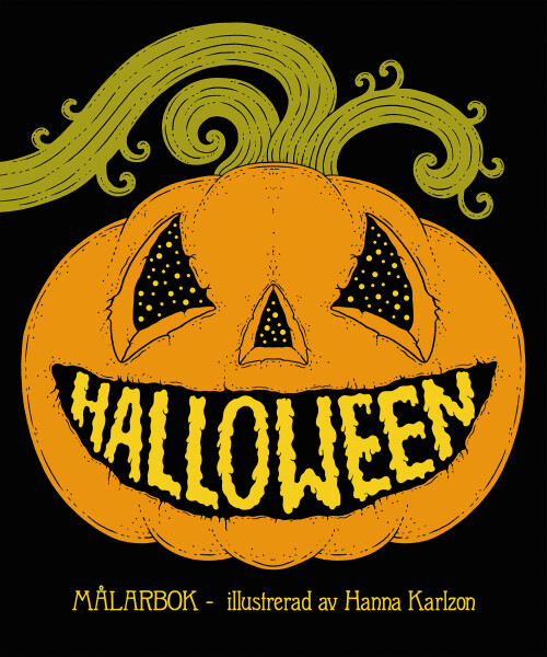 Halloween, antistresové omalovánky, Hanna Karlzon