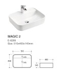 COMAD - Umyvadlo na desku MAGIC 51 5907441298902