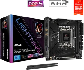 ASRock B760I LIGHTNING WIFI / B760 / LGA 1700 / 2x DDR5 / PCIEx16 / 1x 2.5GLAN / mITX (90-MXBNN0-A0UAYZ)