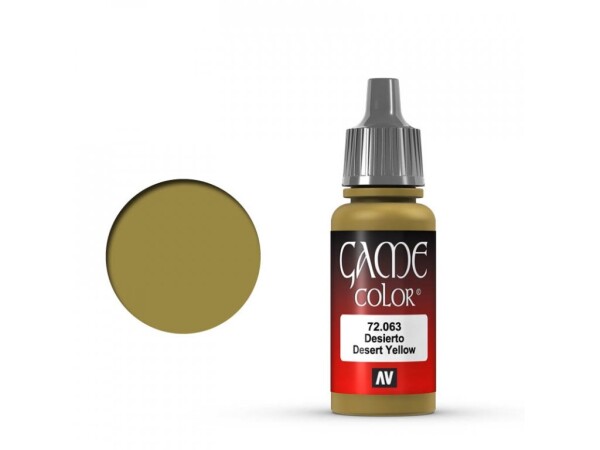 Vallejo Game Color 72063 Desert Yellow 18 ml