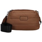 Trendy dámská textilní crossbody kabelka Faria, coffee