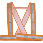 Kříž BAUCE 3M Scotchlite reflexní 7,5 cm žlutý/oranžový