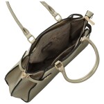 Módní dámská koženková kabelka do ruky Pessi, zlatá