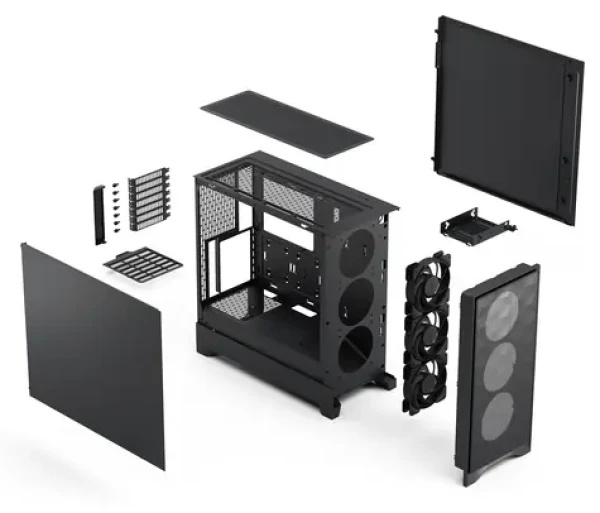Fractal Design Pop 2 Air černá / ATX / 2x USB 3.2 / 3x 120mm / bez zdroje / prachové filtry (FD-C-POA2A-01)