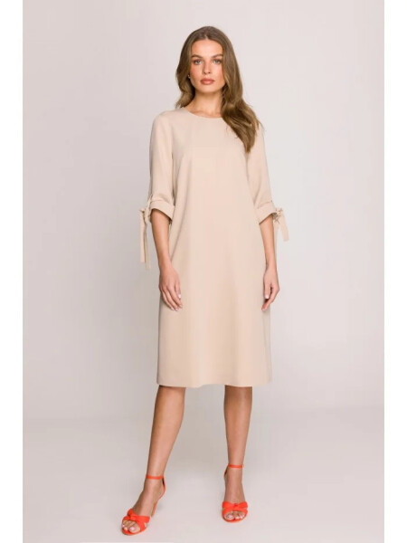 Dámské šaty S393 béžové - Stylove L