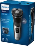 Philips Series 3000 S3143/00 stříbrná / holicí strojek / omyvatelný / suché a mokré holení / až 60 min (S3143/00)