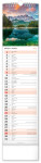 Nástěnný kalendář vázankový/kravata 2026 NOTIQUE - Krajina, 12 x 48 cm