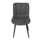 Jídelní židle, šedá, látka, HC-462 GREY2