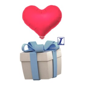 Létající balónek srdce červené metalické 35 cm - TAKARA KOSAN Létající balónek srdce červené metalické 35 cm - TAKARA KOSAN