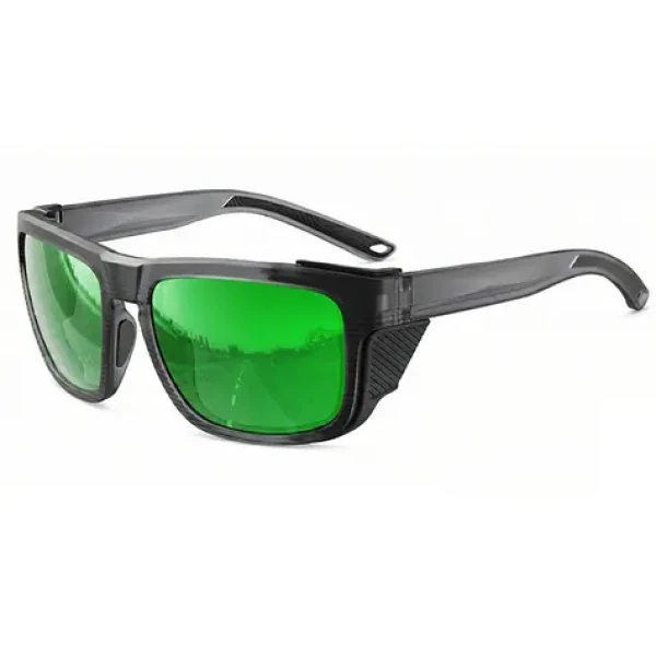 VeyRey Sportovní polarizační sluneční brýle Unow černá obruba zelená skla (8596545423456)