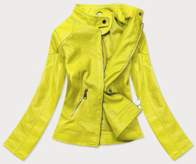 Žlutá bunda ramoneska z eko kůže model 15815163 - Z-DESIGN Žlutá L (40)
