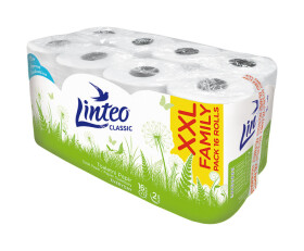 Toaletní papír Linteo Classic, 16 rolí, bílý, 2-vrstvý