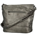 Módní dámská koženková crossbody kabelka Blandina new, stříbrná