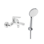 Vanová baterie SAT Feel s vanovým setem 150 mm chrom SATBSFEEL222SET1 SATBSFEEL222SET1