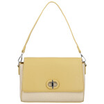 Elegantní dámská koženková kabelka na rameno Ciri, žlutá