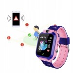 Izoxis Hodinky dětské Smart watch Q12 růžové LBS lokátor
