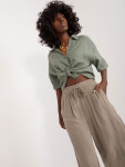 Kalhoty D73761M62237E khaki S