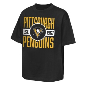 Outerstuff Dětské tričko Pittsburgh Penguins NHL Shot Speed Short Sleeve Elevated Velikost: Dětské L (158 – 164)