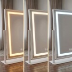 REA - Zrcadlo LED LUMI White 30x40cm HOM-01800