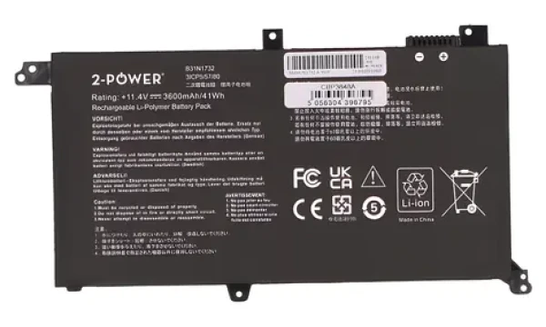 2-Power CBP3848A / Baterie pro notebook / alternativa B31N1732 / 11,4 V / 3600 mAh / 3 články (CBP3848A)