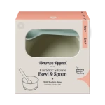 Tommee Tippee Silikonová mistička s přísavkou a lžičkou zelená (448741-T)