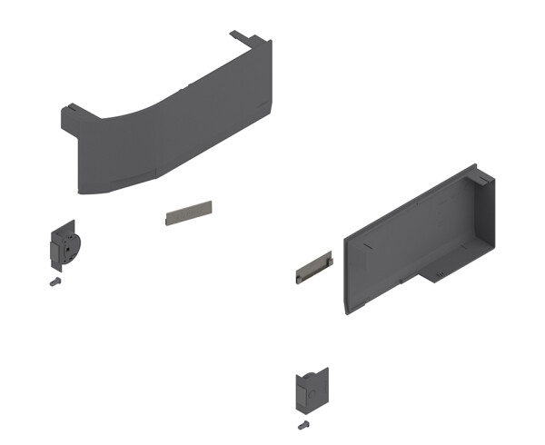 BLUM 23K8000 Aventos HK Top krytky pro S-D, tmavě šedá (347838)