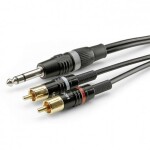 Oehlbach jack audio prodlužovací kabel [1x jack zástrčka 3,5 mm - 1x jack zásuvka 3,5 mm] 5.00 m černá pozlacené kontakty Oehlbac