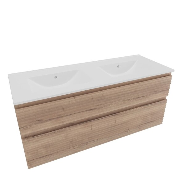 Koupelnová skříňka s umyvadlem Naturel Savona 118x53x44,8 cm dub Halifax mat SAVONA2120DH SAVONA2120DH