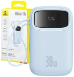 Baseus Qpow2 10000mAh 30W s kabelem USB-C modrá / Powerbanka / 3xUSB-C / 1xUSB-A (P10055008313-00)