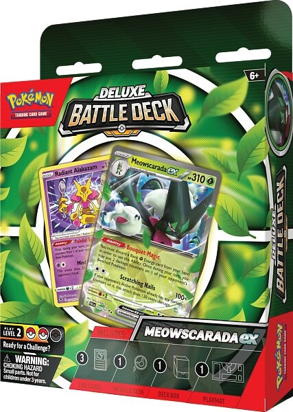 Pokémon TCG: Deluxe Battle Deck Meowscarada ex Quaquaval ex