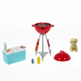 Mattel Barbie mini herní set s mazlíčkem grilování GRG76