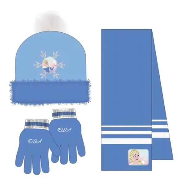 Cerdá Disney Frozen/Ledové království Dětský zimní set (čepice šála rukavice)