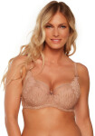Polovyztužená dámská podprsenka semi soft Gaia BS 1134 Keto moka 70J