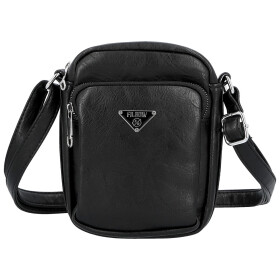 Trendy dámská koženková crossbody Denny, černá