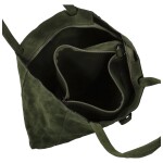 Trendy dámský koženkový set kabelek Oktavie, tmavě zelený