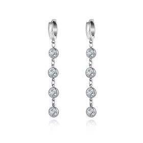 Ocelové náušnice Laurea - chirurgická ocel, Stříbrná