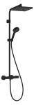 HANSGROHE - Activera Q Sprchový set s termostatem, 29x18 cm, 2 proudy, EcoSmart+, matná černá 28749670