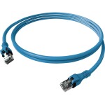 Easylan CPP1OBABAB0050 RJ45 síťové kabely, propojovací kabely CAT 6A S/FTP 5.00 m modrá dvoužilový stíněný, bez halogenů, samozhášecí 1 ks