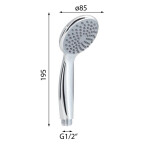 Gedy - EASY ruční sprcha, průměr 85, ABS/chrom GYHS10005