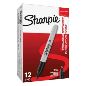 Sharpie Fine Popisovač permanentní 0.9mm 12ks Černý (S0810930)
